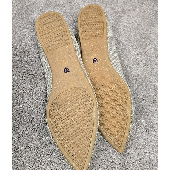 Rothys The Point Diamond Mettalic Flats Pointy Shoes Colorblock Women’s Size 8.5 - Picture 7 of 9